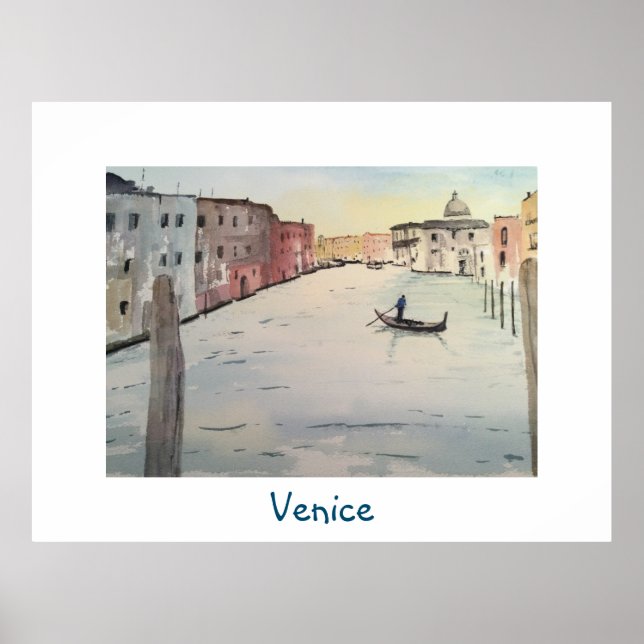 Póster Gran Canal de Venecia (Frente)
