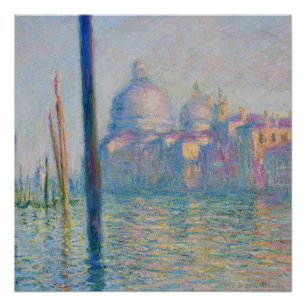 Póster Gran Canal Monet Venecia Italia Pintura clásica