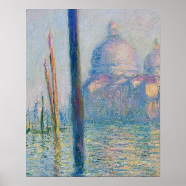 Póster Gran Canal Monet Venecia Italia Pintura clásica (Frente)