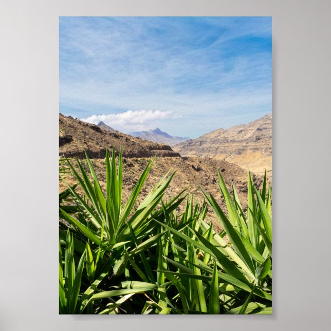 Póster Gran Canary Mountain Landscape (Frente)