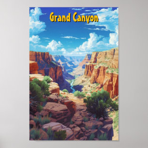 Póster Gran Cañón Arizona Estados Unidos Viajes de época