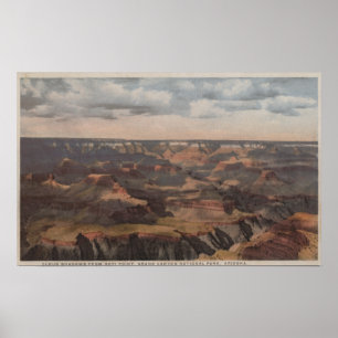 Póster Gran Cañón, Arizona - sombras de la nube del Hopi
