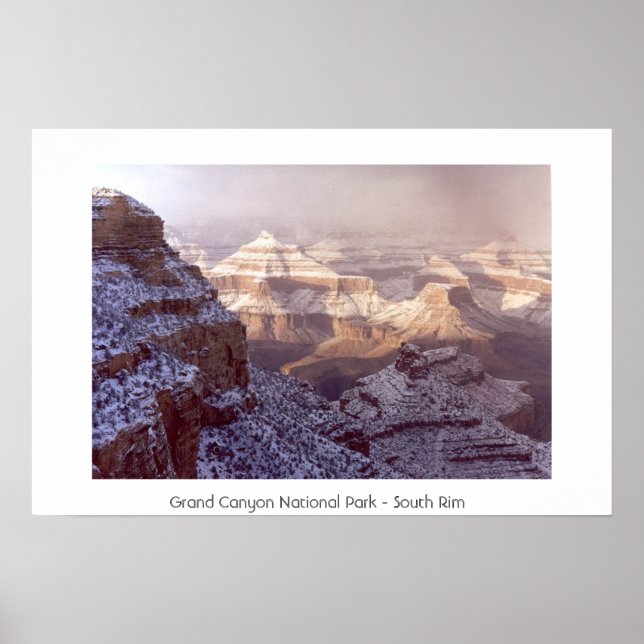 Póster Gran Cañón de Invierno (Frente)