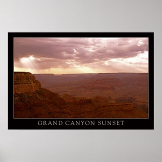 Póster Gran Cañón del atardecer