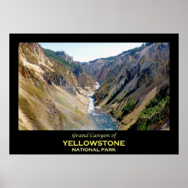 Póster Gran Cañón del Parque Nacional Yellowstone