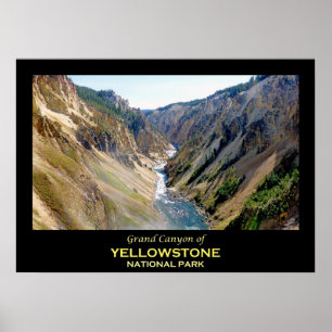 Póster Gran Cañón del Parque Nacional Yellowstone