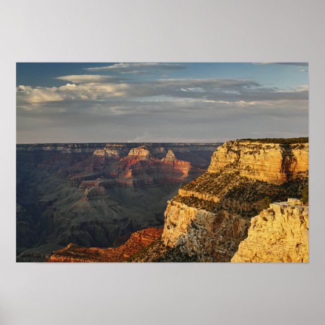 Póster Gran Cañón desde el borde sur al atardecer, 3 (Frente)