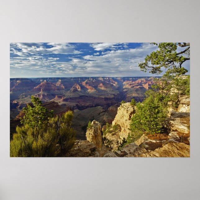 Póster Gran Cañón desde el borde sur al atardecer, 3 (Frente)