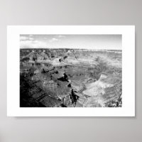 Gran Cañón Horizonte Fotografía en Blanco y Negro