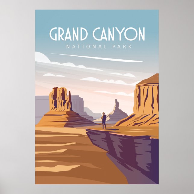 Póster Gran cañón parque nacional estados unidos (Frente)