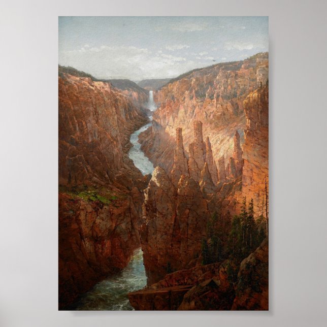 Póster Gran Cañón, Río Yellowstone, Wyoming (Frente)