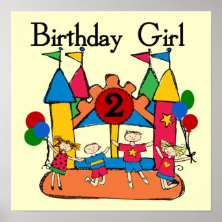 Póster Gran Chica 2º cumpleaños camisetas y regalos