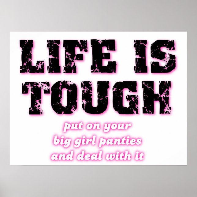 Póster Gran Chica Panties Funny Poster (Frente)