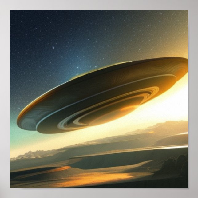 Póster Gran concepto de OVNI (Frente)