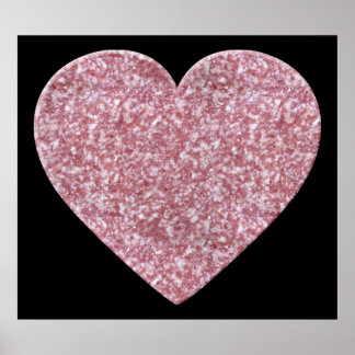 Póster Gran Corazón de Salami