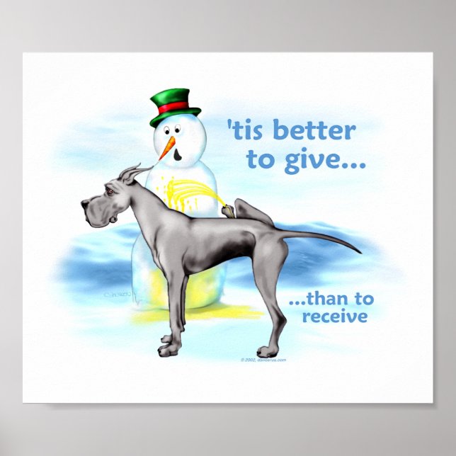 Póster Gran Dane BTG Black (Frente)