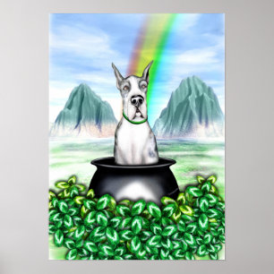 Póster Gran Dane MerleB Pot O Gold