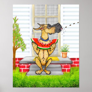 Póster Gran Dane SPIT Fawn