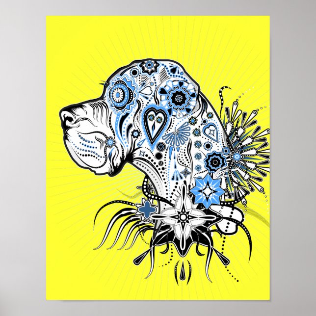 Póster Gran danés (Frente)