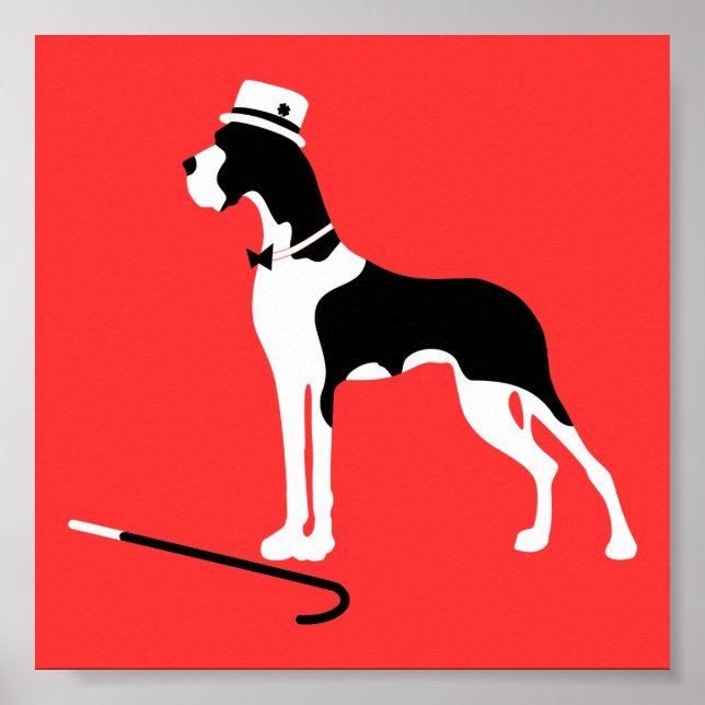 Póster Gran danés (Frente)