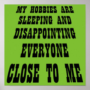 Póster Gran decepción Poster gracioso Rótulo