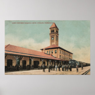 Póster Gran Depósito del Ferrocarril del Norte