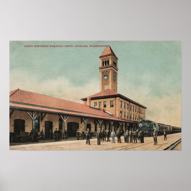 Póster Gran Depósito del Ferrocarril del Norte (Frente)