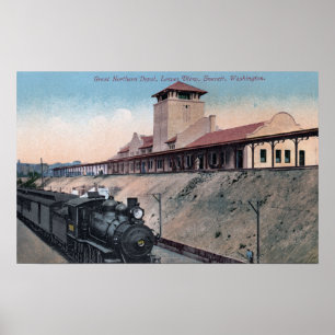 Póster Gran depósito septentrional 2 del ferrocarril