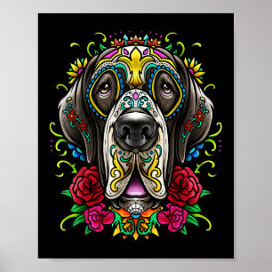 Póster Gran Día del Tatuaje De Perro De Dané Del Mexico F