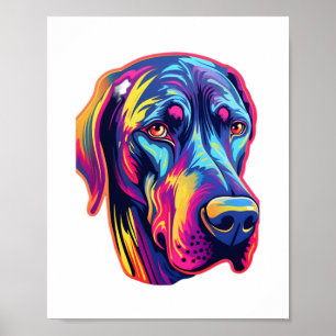Póster Gran diseño de dane neón