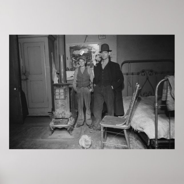 Póster Gran dormitorio para la depresión, años 30 (Frente)