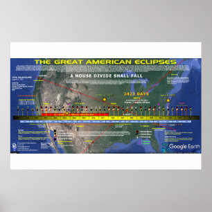 Póster Gran eclipse solar americano 2