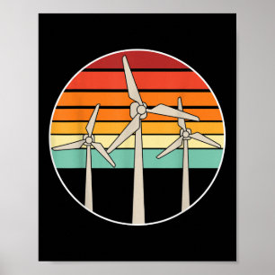 Póster Gran energía renovable eólica energía eólica vient