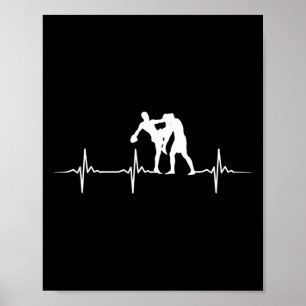 Póster Gran Entrenamiento de Muay Thai Kickboxer Mma Lati