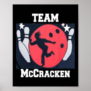 Póster Gran Ern Mccracken Funny King Pin Bowling T Shirt 