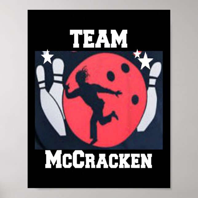 Póster Gran Ern Mccracken Funny King Pin Bowling T Shirt  (Frente)