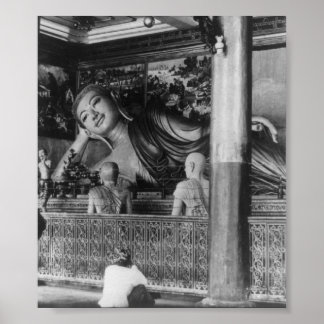Póster Gran estatua de Buda en Tailandia