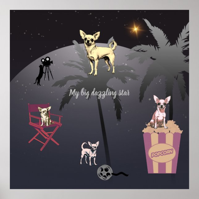 Póster Gran estrella deslumbrante (Frente)