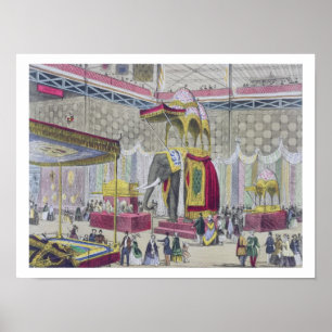 Póster Gran exposición, 1851: Departamento indio de la