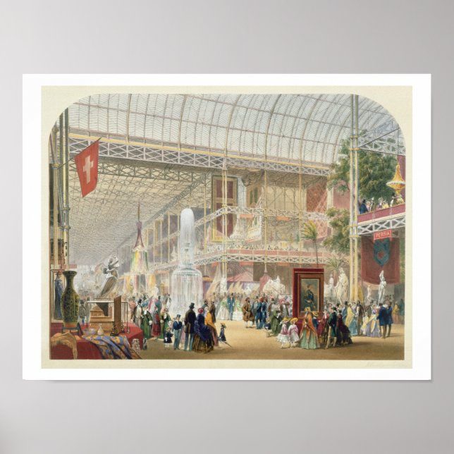 Póster Gran Exposición, 1851: Traslado central del Cr (Frente)