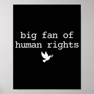 Póster Gran fan de los derechos humanos protesta feminist