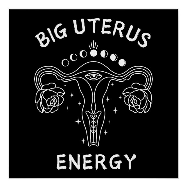 Póster Gran feminista de energía de Uterus (Anverso)