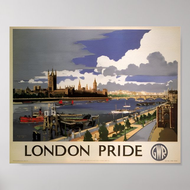 Póster Gran Ferrocarril Occidental - Orgullo de Londres (Frente)