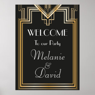 Póster Gran Fiesta de bienvenida inspirado