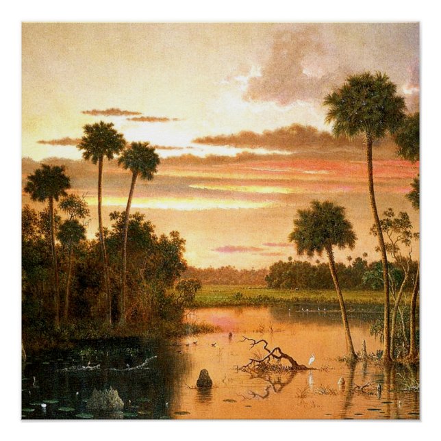 Póster Gran Florida Sunset, arte fino, (Anverso)