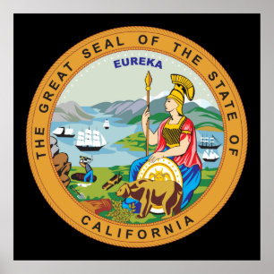 Póster Gran foco del estado de California