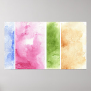 Póster gran fondo de la acuarela - pinturas 6 de la