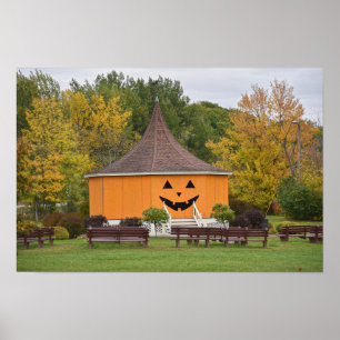Póster Gran Gazebo de la Calabaza, Newport, Vermont