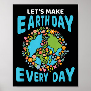 Póster Gran Globo Terráqueo Día de la Tierra Protección A