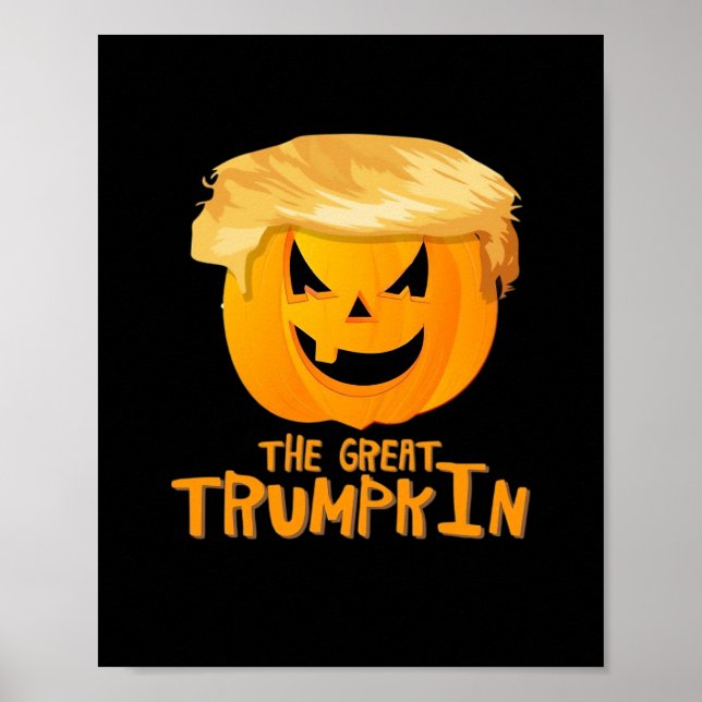 Póster Gran Halloween Funny de Trumpkin (Frente)